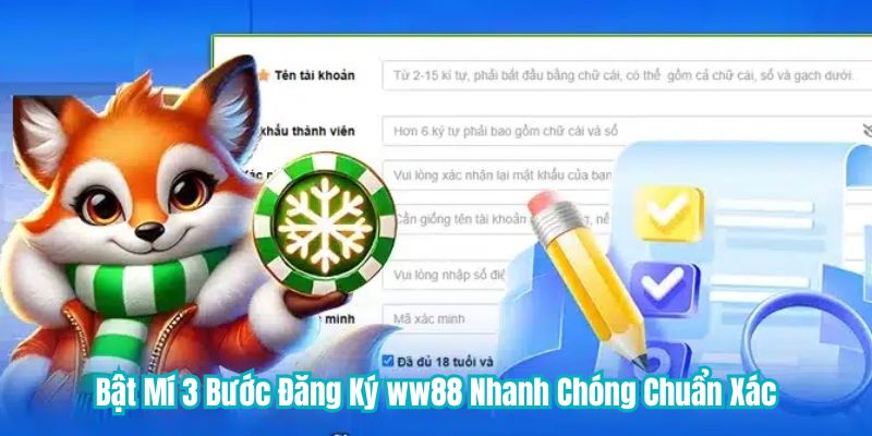 Bật Mí 3 Bước Đăng Ký WW88 Nhanh Chóng Chuẩn Xác 2 Người chơi cần đáp ứng một số điều kiện cơ bản để đăng ký ww88